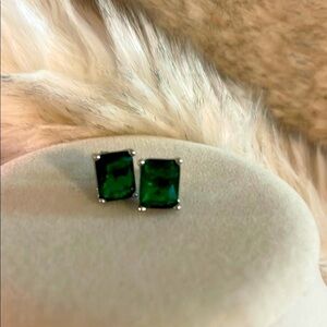 Elegant Green Stud Earrings